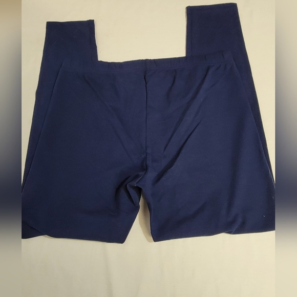 Lands' End Tough Cotton Ankle Legging Deep Sea Navy Girls Plus Size XL (14+-16+) - Picture 2 of 10